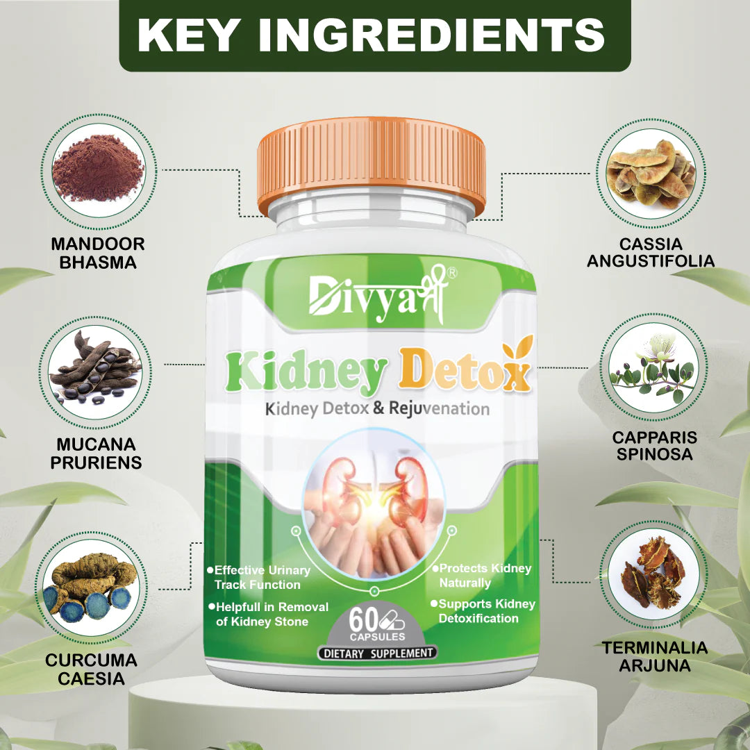 Divyashree Kidney Detox - Natural Kidney Cleanse Formula