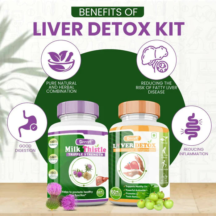 Divyashree Liver Detox | 100% Ayurvedic Liver Detox Tablets